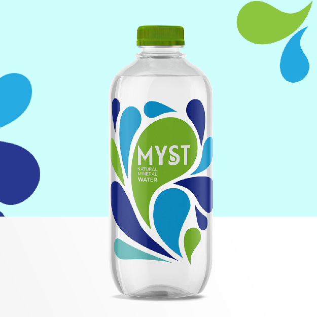 water bottle label design